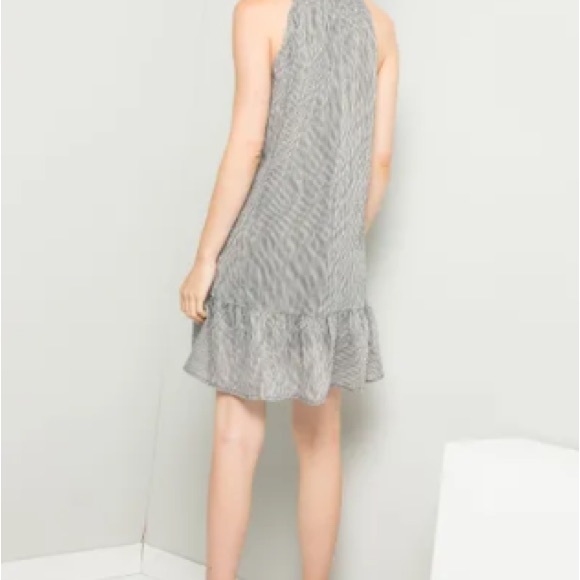 V-Neck Halter Embroidered Dress - Picture 3 of 8